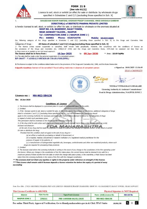 form 21 B bestritz pharma pvt ltd_page-0001